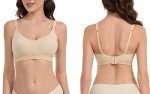 Lemef Women's Seamless Wireless Comfort Bra, Beige