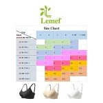 Lemef Women's Seamless Wireless Comfort Bra, Beige