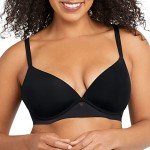 Maidenform Women's Wireless Demi Bra, Black 42B