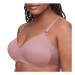 Warner's Comfort Wireless Lightly Lined Bra, Mauve Haze