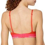 Calvin Klein Lightly Lined Triangle Bra - Cherry Tomato