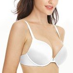 GARMERA Women's Plunge T-Shirt Bra - White, 36C