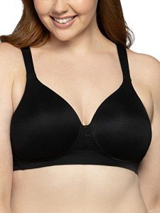 Vanity Fair Wireless Bra for Full Figures, Black