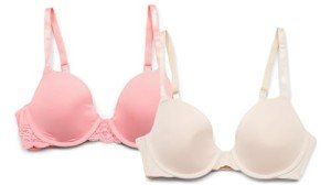 ELLEN TRACY Women’s Adjustable T-Shirt Bra 2-Pack