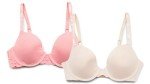 ELLEN TRACY Women’s Adjustable T-Shirt Bra 2-Pack