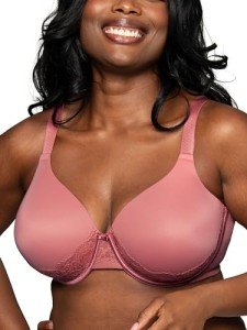 Vanity Fair Women's Lace Back Smoothing Bra, 42DD
