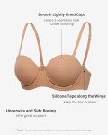 INLYRIC Women's Plus Size Strapless Support Bra