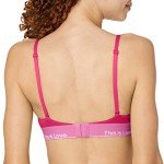 Calvin Klein Women's Lightly Lined Triangle Bra, Red