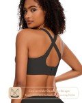 Gailife Women's Wireless Full Coverage Bra - Black