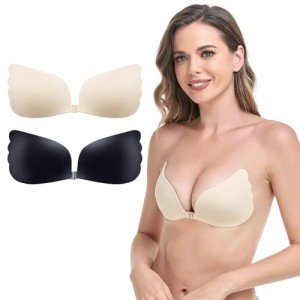 Sticky Backless Adhesive Push-Up Bra 2 Pairs