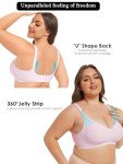 Seamless Wireless Push-Up Bra with Adjustable V Neck