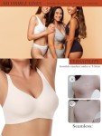ANFITBOC Wireless Deep V Comfort Bras for Women