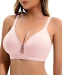 Wireless Push-Up Bralette with Deep V Neck
