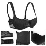 Lemorosy Women's Push-Up Balconette Bra - Black