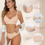 XIIYUU Wireless Padded T-Shirt Bras for Women