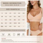 XIIYUU Wireless Padded T-Shirt Bras for Women
