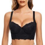 FallSweet Plus Size Lace Push-Up Bra, 38C