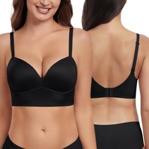 Wirefree Padded Push Up Bralette - Lightly Black