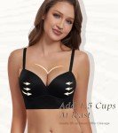 Wirefree Padded Push Up Bralette - Lightly Black