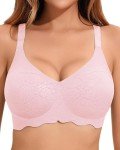 OXYIBRAS Wireless Wavy Push Up Bra - Pink