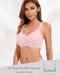 OXYIBRAS Wireless Wavy Push Up Bra - Pink