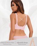 OXYIBRAS Wireless Wavy Push Up Bra - Pink