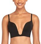 DotVol Women's Deep U Plunge Push-Up Bra