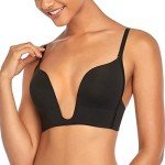 DotVol Women's Deep U Plunge Push-Up Bra