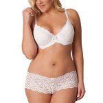 Smart & Sexy Lace Push-Up Bra in White 32B