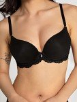 Smart & Sexy Lace Push-Up Bra in Black 38C