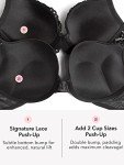 Smart & Sexy Lace Push-Up Bra in Black 38C