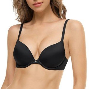 WingsLove Plunge Push-Up Bra for Women