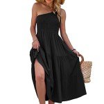 One Shoulder Boho Maxi Dress for Summer