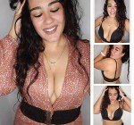 DotVol Women's Deep U Plunge Push-Up Bra