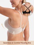 HOFISH Seamless Nursing Bras: Comfort 3-Pack, Large