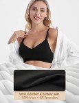 HOFISH Seamless Nursing Bras: Comfort 3-Pack, Large
