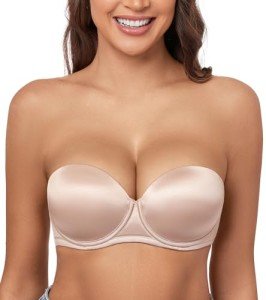 Supportive Multiway Push-Up Strapless Bra - Beige 32C