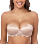 Supportive Multiway Push-Up Strapless Bra - Beige 32C