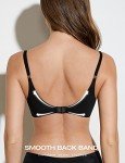 Deyllo Women's Push Up Racerback Bra - Black