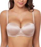 Supportive Multiway Push-Up Strapless Bra - Beige 32C