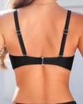 Women's Push Up Underwire Bikini Top - Black