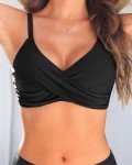 Women's Push Up Underwire Bikini Top - Black