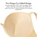 WingsLove Women's Plunge Push-Up Underwire Bra