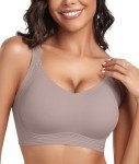 OEAK Women's Wireless Push-Up Bra in Grey