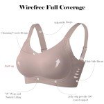 OEAK Women's Wireless Push-Up Bra in Grey