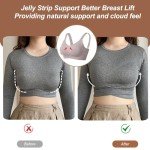 OEAK Women's Wireless Push-Up Bra in Grey