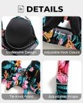 Black Floral Push-Up Underwire Bikini Swim Top