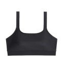 Plus Size Black Sports Bra Bikini Top for Women