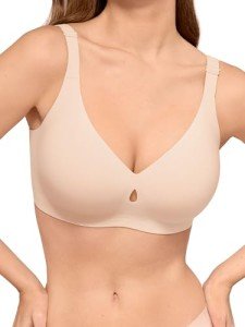 LUCKMEEY Women's No Underwire Wireless Seamless Bra