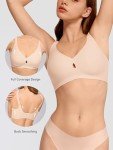 LUCKMEEY Women's No Underwire Wireless Seamless Bra